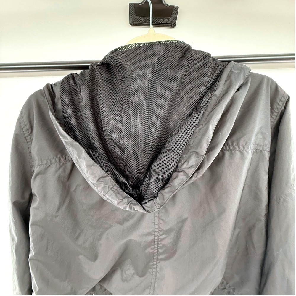 Lauren Ralph Lauren Hooded Utility Jacket Women's Medium Black Toggle Closure - Picture 11 of 11